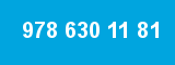 978 630 11 81 978 630 11 81